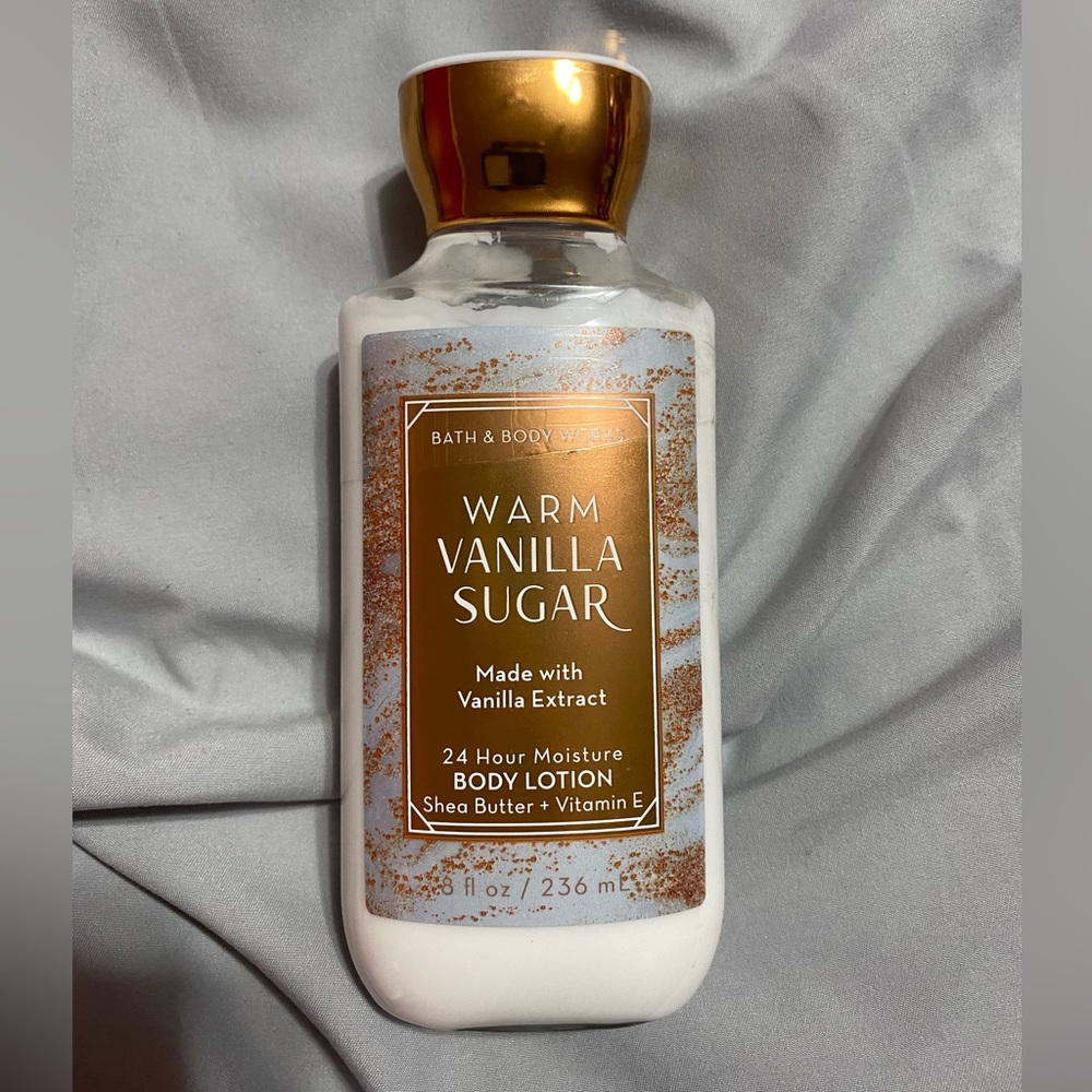 Warm vanilla sugar lotion